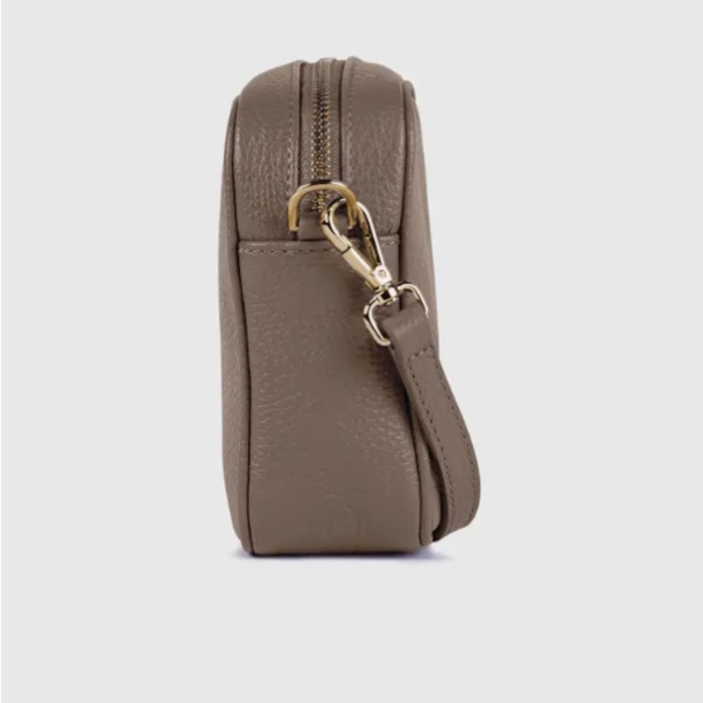 Quince Brown Pebbled Leather Crossbody Bag - Picture 4 of 16